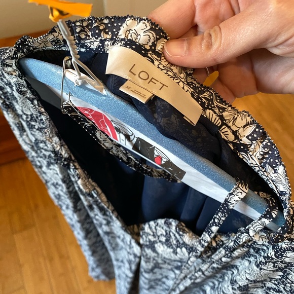 Floral dress from The Loft, long sleeve, short dress. NWOT never worn. - Picture 3 of 5